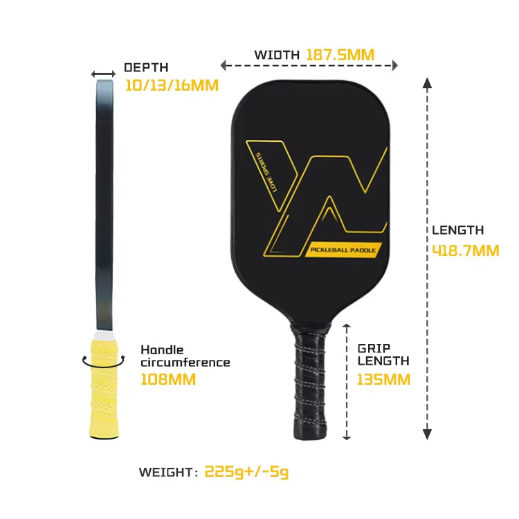 USAPA Approved Raw Carbon Fiber Pickleball Paddle Racket