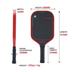 Carbon fiber Teflon pickleball Paddle frosted hot pressing