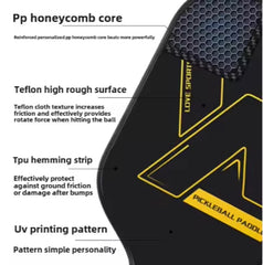 USAPA Approved Raw Carbon Fiber Pickleball Paddle Racket