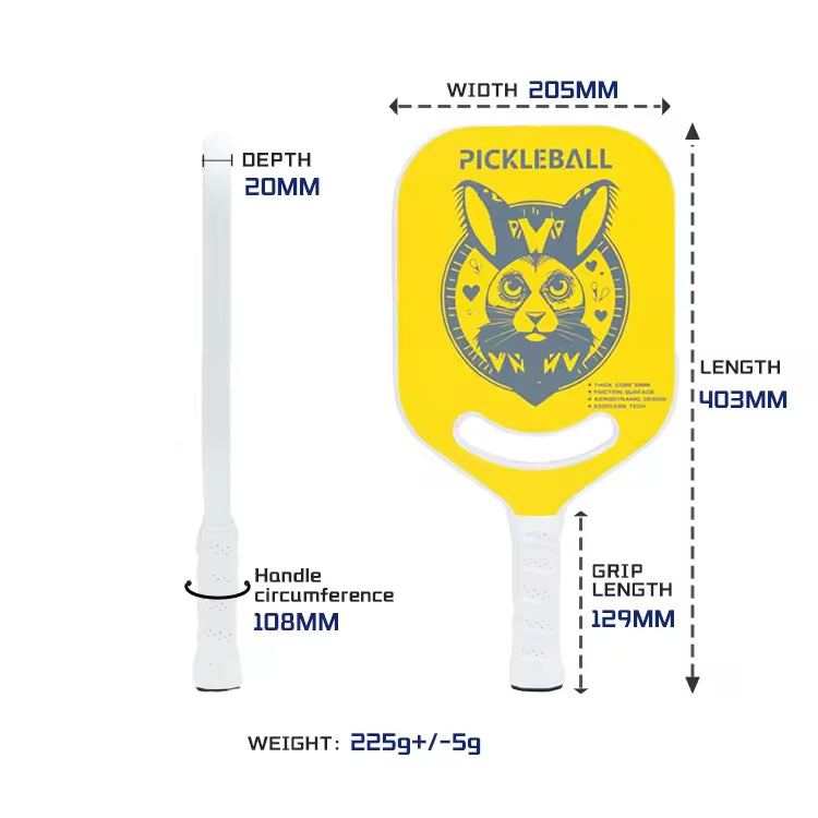 Carbon Fiber Pickleball Paddle Single Racket