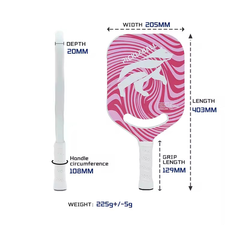 USAPA Approved Carbon Fiber Unibody Thermoformed Pickleball Paddle